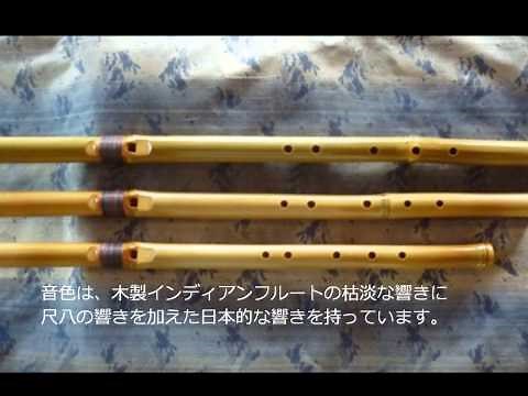 「虚」 演奏 真竹製インディアンフルート・虚空の笛 Ｅ管
