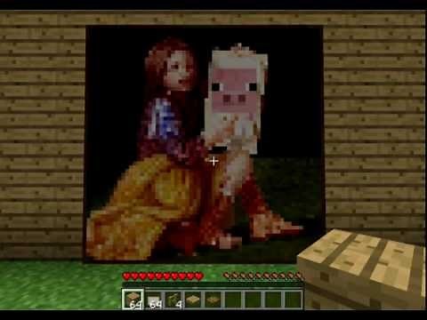 Comment faire un passage secret avec un tableu dans minecraft