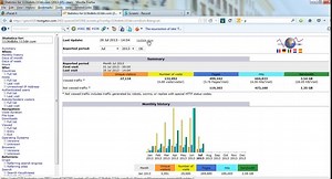 Screencast of AWSTATS analytics program in HostGator.