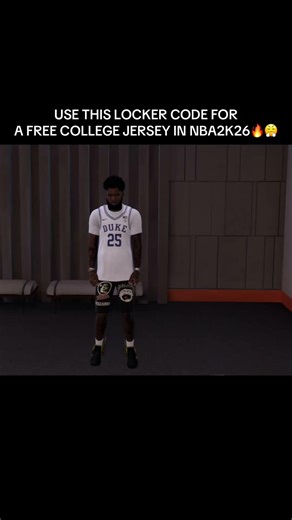 USE THIS LOCKER CODE FOR A FREE COLLEGE JERSEY IN NBA2K26🔥 #nba2k26 #nba2k #2kcommunity #fyp