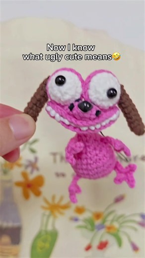 Now I know what ugly cute means. #crochet #bagcharm #keychain #cutecrochet #crochetlove
