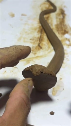 EASY CLAY SNAKE SCULPTING 🐍 | BEGINNER-FRIENDLY TUTORIAL#viral