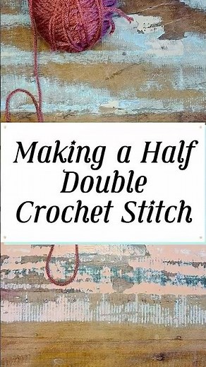 Half Double Crochet Stitch (HDC) Tutorial! 🧶 #crochet #crochettutorial #crochetforbeginners