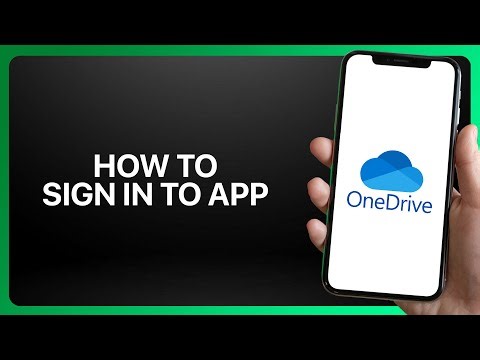 How To Sign In To OneDrive App 2025! Tutorial