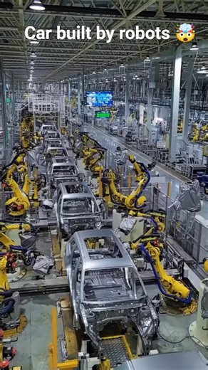 Inside a Fully Automated Car Factory 🤖🚗 | Future of Manufacturing #Shorts
