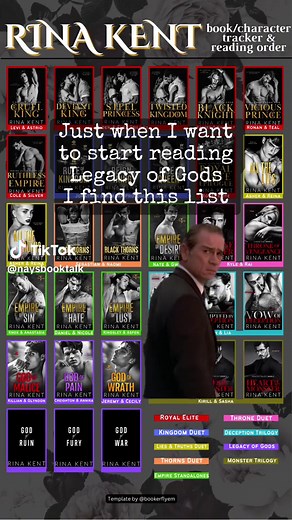 Legacy of Gods Reading Order | Rina Kent Books | Dark Romance Series