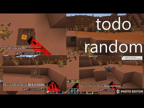 rompiendo las bolas en minecraft (randomizer)