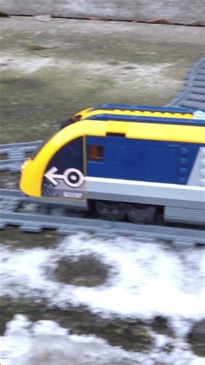 Beacon Trouble at Brickshore Point! Brick Trains Race the Sunset #railtrack #legocity #railroad