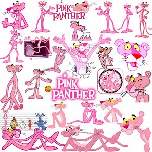 Pink Panther Clipart Bundle: Fun Cartoon PNG Files (digital Download) - Etsy