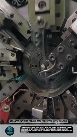 Advanced CNC wire forming tool for precise metal shaping #tools