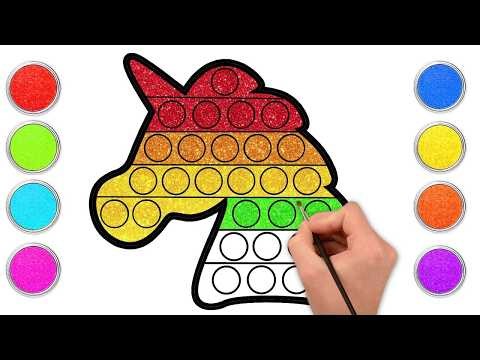 How To Draw A Unicorn✏️🦖 Easy Drawings For Kids | Chiki Doodle
