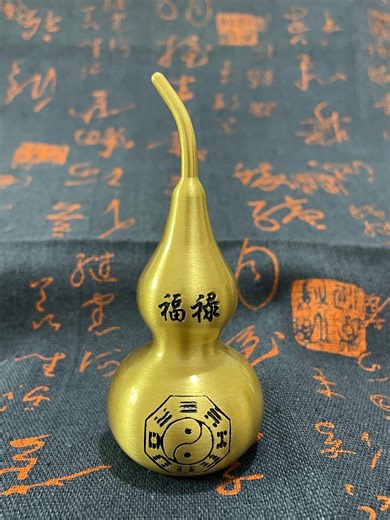 Exquisite Brass Handcrafted Small Hu Lu Feng Shui Decor Blessing Good Luck Prosperity Gifting Wu Lou Peaceful Home Decor Gift . - Etsy