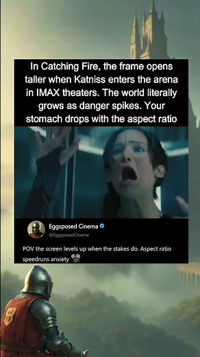 In The Hunger Games Catching Fire (2013), arena scenes expand to IMAX aspect.
