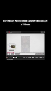 How to Create Food Explainer Videos with AI in 3 Minutes