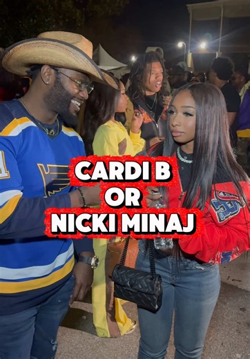 Cardi B or Nicki Minaj? She says she really doesn’t like one! She means it! Names her favorite song! #streetinterview #cardib #nickiminaj #rappers #barbz