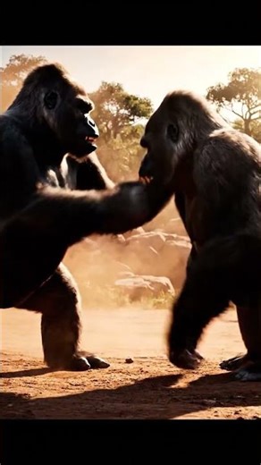 Two Giant Monkeys Fight 😱 | Wild Power Clash