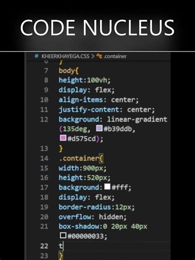 🍇 HTML CSS & JS MODERN RESPONSIVE LOGIN FORM #coding #htmlcssjs #webdesign #shorts