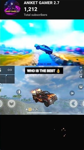 WHO IS THE BEST? 👌 BGMI vs Free Fire Car Racing 🚗💨 Ultimate Speed Battle! #shorts