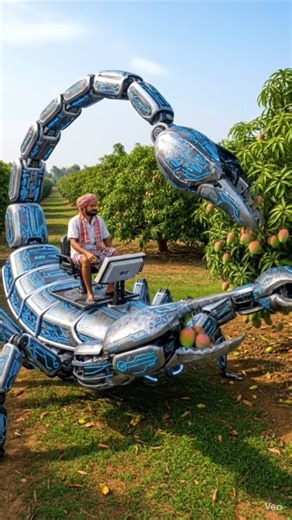 When AI Meets Agriculture 🤖🌱 Scorpion Robot Farming” #farming
