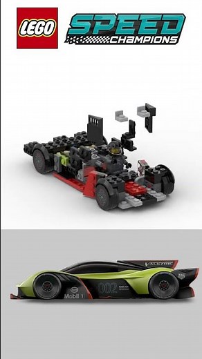 LEGO Speed Champions Aston Martin Valkyrie AMR Pro Satisfying Building Animation #shorts