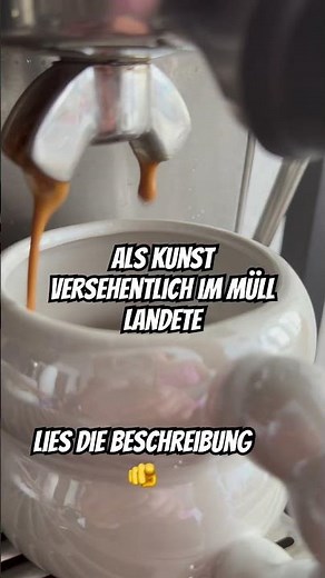 Ein Putzmann warf dieses Kunstwerk einfach weg ☕🎨