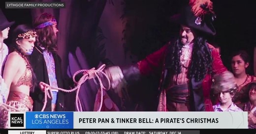 "Peter Pan & Tinker Bell: A Pirate’s Christmas," at the Bank of America Performing Arts Center