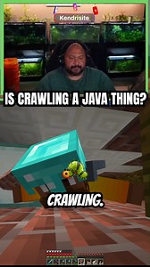 Is crawling just a Java thing?? #minecraft #clips #shorts #reels #minecraftclips #minecraftreels | Kendrisite
