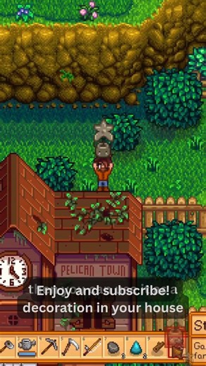 Hidden Stone Junimo Behind the Community Center! (Stardew Valley Secret)