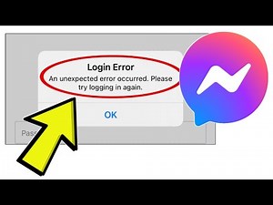 How To Fix Facebook Messenger App Login Error An unexpected error occurred. Please try logging in ag