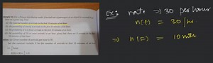 Example 10. For a Poisson distribution model, if arrival rate o... | Filo