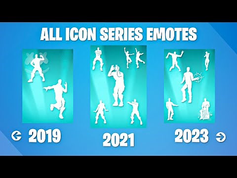 Fortnite All Icon Series Emotes & Dances! (2019 - 2023)