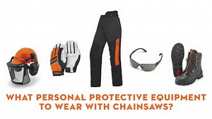 Whether you’re using a petrol or cordless chainsaw, it's really important that you wear the correct personal protective equipment. But how do you know what you need? Take a look at our video to find out the correct PPE to wear when using a chainsaw. | STIHL