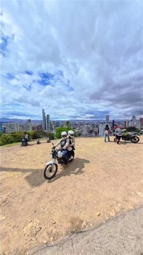 Passing an amazing roadside viewpoint of BOGOTÁ (driver understood the assignment and slowed down)