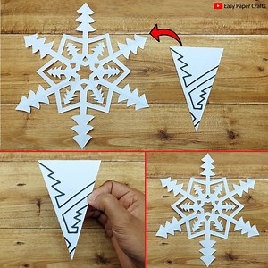 150K views · 499 reactions | Today i will show you how to cut paper snowflake step by step❄️ paper snowflakes making instruction for christmas decoration. It's very easy and simple snowflake tutorial. DIY christmas crafts 2022 | Creative Art & Craft Ideas | Facebook