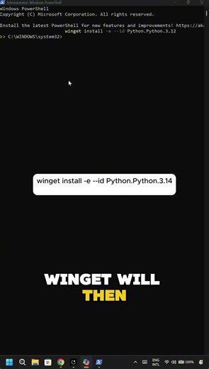 How to Install Python Via Winget on Windows PC