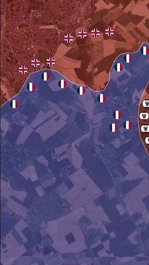 Battle of Waterloo (Napoleonic Wars) #shorts #animation #map