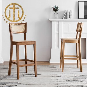 [Hot Item] American Retro Simple Wooden High Table Bar Chair