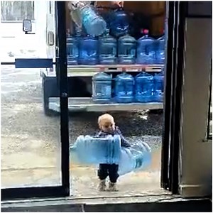 185K views · 8K reactions | 'Look Mommy. I can carry those water jugs for you' 殺 | MetDaan Yummy | Facebook