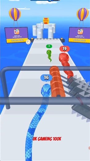 snake run race 3D game part 34|| UK GAMEING 100K gaming video #shorts #video #views #viral #game