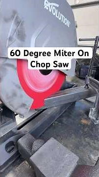 How to Cut a 60° Angle With a 45° Chop Saw