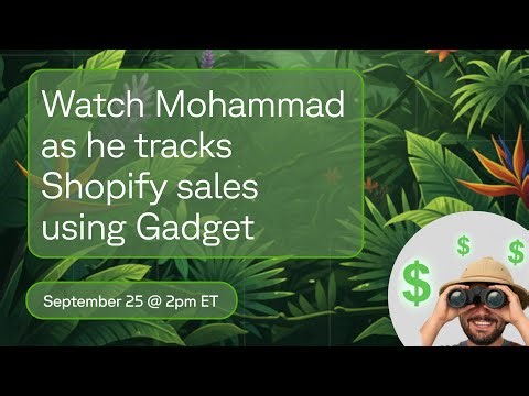 Building a Shopify sales tracker dashboard