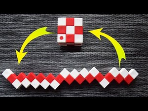 How To Solve A Snake Cube Puzzle🐍