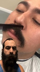 A mustache fade for anyone wondering what it would look like. | Beard Laws