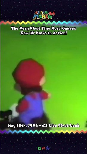 Super Mario 64 Demo First Live Reveal (E3 1996) #gaming #retrogaming #nintendo