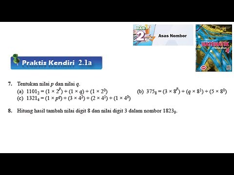 KSSM Matematik Tingkatan 4 Bab 2 praktis kendiri 2.1a no7-no8 Asas Nombor chapter 2 form 4 buku teks