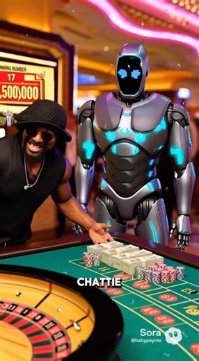 Ai Robot Gambling #shorts #funny #aiart #babypeyote