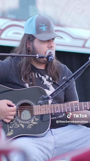 Take a little break from your day with @Agalisiga Mackey! He recently preformed at First Language and Fluent Cherokee Speaker Gathering. 🪶❤️ #nativetok #cherokeenation #cherokee #cherokeelanguage #nativelanguage