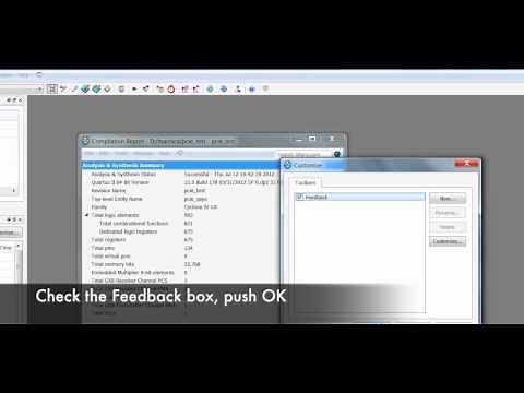 Re-enabling the Table of Contents in the Quartus Compilation Report