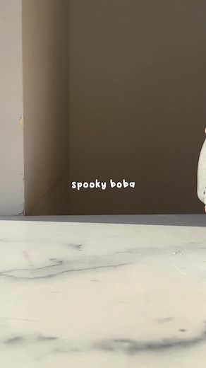 Happy Halloween! Let’s make Spooky Boba 💀🧋 #boba #bobatea #bubbletea #halloween #homecafe