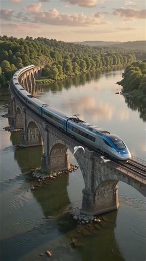 adventurous journey feel. No text, no characters, focus only on train and environment
